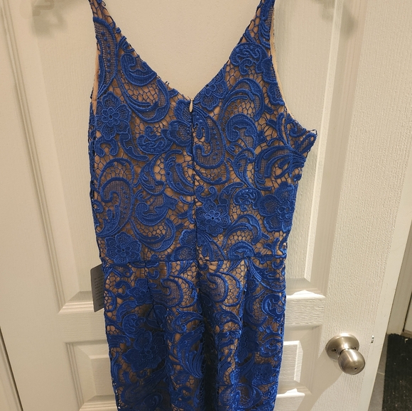 Dress the Population Blue Lace Dress NWT Size M - Picture 7 of 12